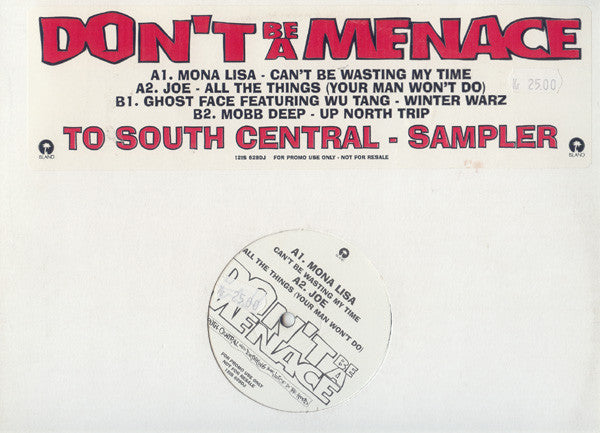 Various : Don't Be A Menace (Sampler) (12", Promo, Smplr)