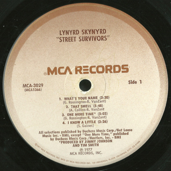 Lynyrd Skynyrd : Street Survivors (LP, Album)