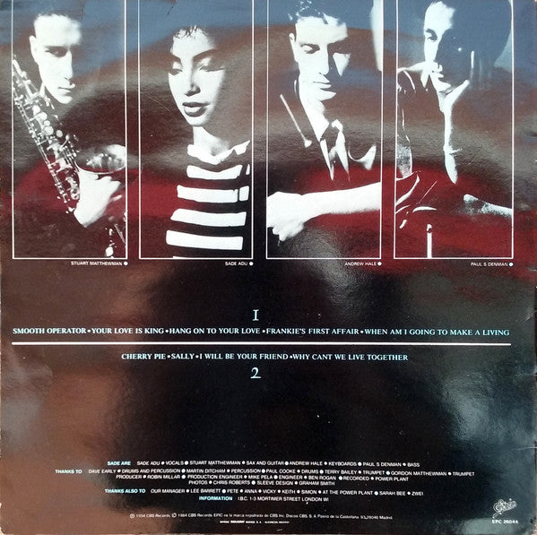 Sade : Diamond Life (LP, Album)