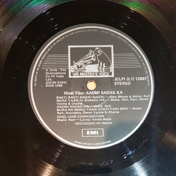 Ravi / Kalyanji-Anandji : Aadmi Sadak Ka / Do Musafir (LP, Comp)