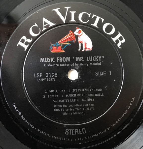 Henry Mancini : Music From "Mr. Lucky" (LP, Album, RP)