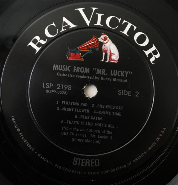Henry Mancini : Music From "Mr. Lucky" (LP, Album, RP)