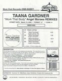 Taana Gardner : Work That Body (12", Promo, 126)