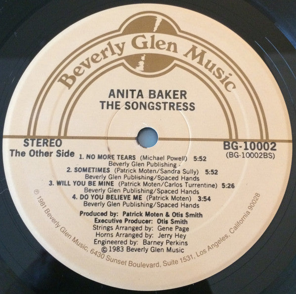 Anita Baker : The Songstress (LP, Album, PRC)