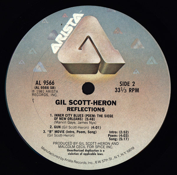 Gil Scott-Heron : Reflections (LP, Album, Pit)