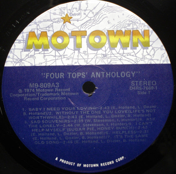 Four Tops : Anthology (3xLP, Comp, Gat)