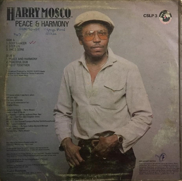 Harry Mosco : Peace & Harmony (LP, Album)