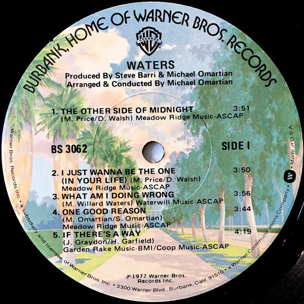 The Waters : Waters (LP, Album, Jac)
