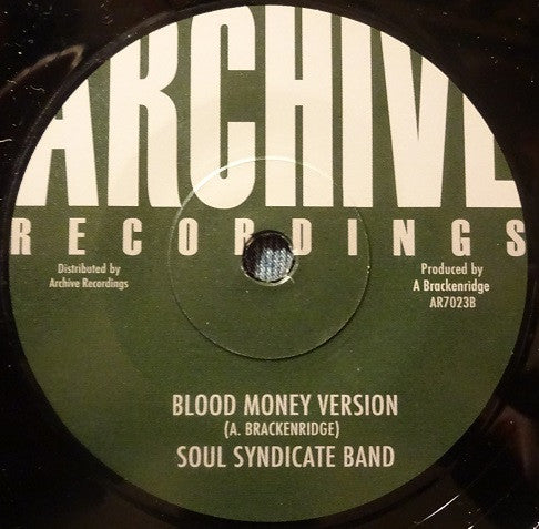 Arnold Brackenridge : Blood Money (7", Single, RE, Sol)