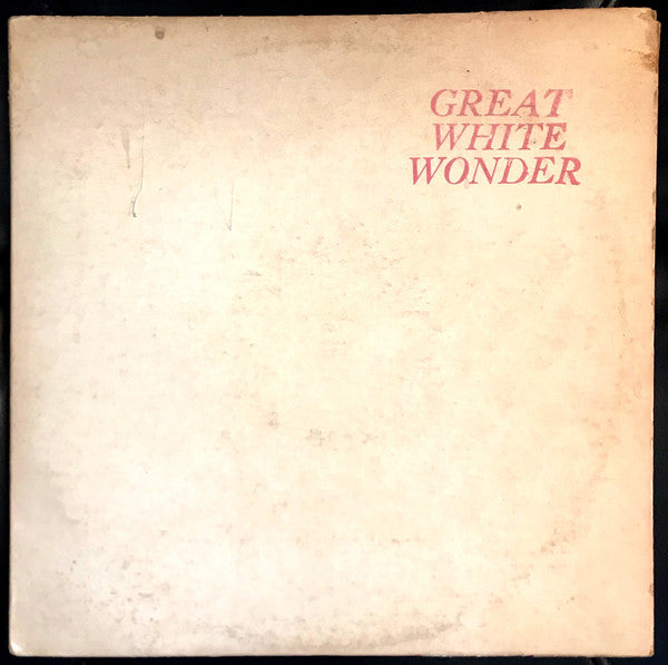 Bob Dylan : Great White Wonder (2xLP, Album, Unofficial, W/Lbl)