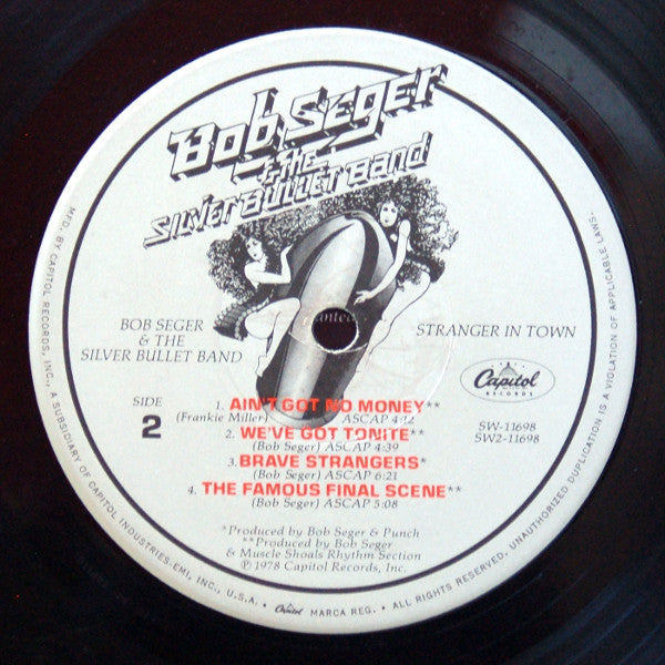 Bob Seger & The Silver Bullet Band* : Stranger In Town (LP, Album, Jac)