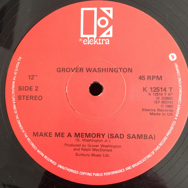 Grover Washington, Jr. : Just The Two Of Us (12")