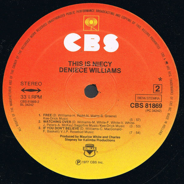 Deniece Williams : This Is Niecy (LP, Album)