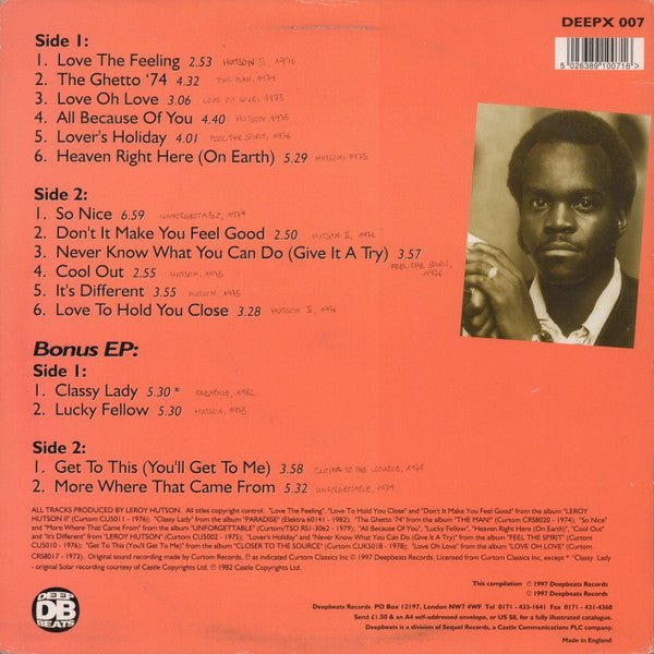Leroy Hutson : The Very Best Of Leroy Hutson (2xLP, Comp)
