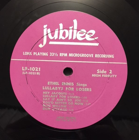 Ethel Ennis : Lullabies For Losers (LP, Album, Mono, Bla)