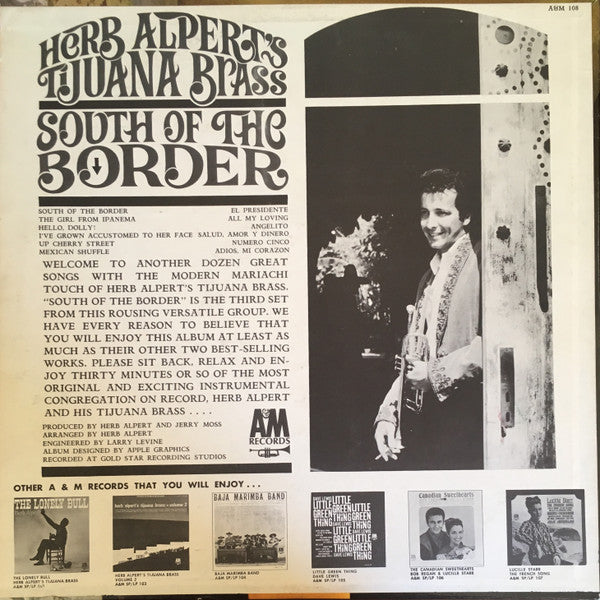 Herb Alpert's Tijuana Brass* : South Of The Border (LP, Album, Mono, Pit)