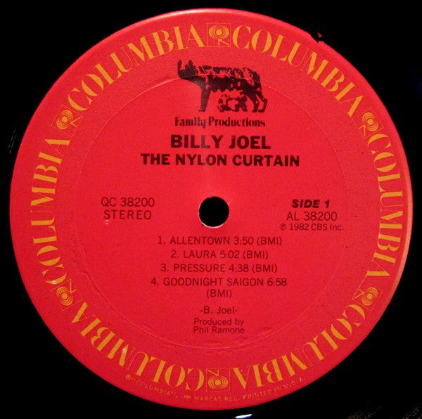 Billy Joel : The Nylon Curtain (LP, Album, RE, Pit)
