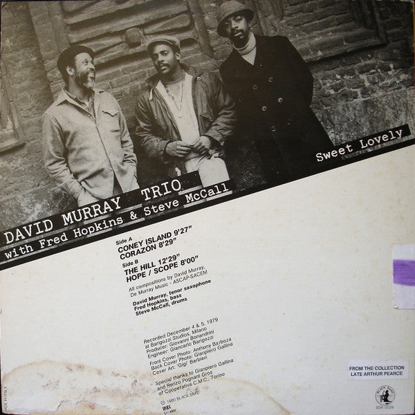 David Murray Trio : Sweet Lovely (LP, Album)