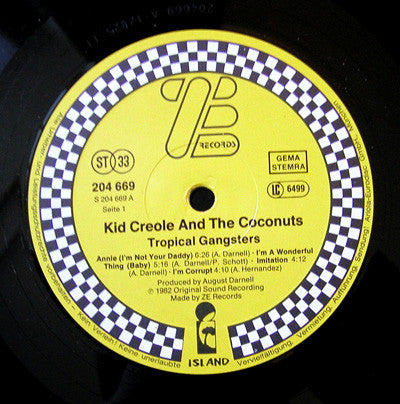 Kid Creole And The Coconuts : Tropical Gangsters (LP, Album)