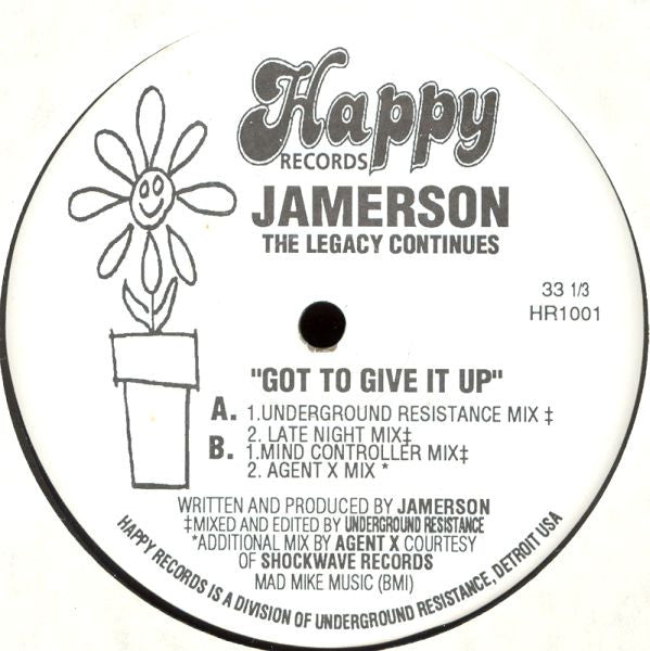 Jamerson* : Got To Give It Up (12", Whi)