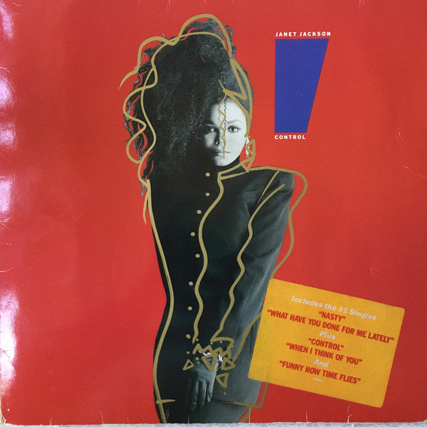 Janet Jackson : Control (LP, Album, Whi)