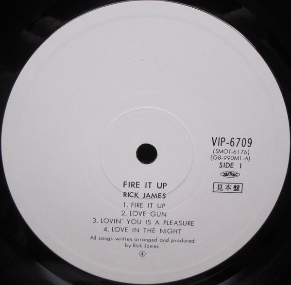 Rick James : Fire It Up (LP, Album, Promo)