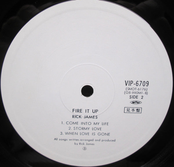 Rick James : Fire It Up (LP, Album, Promo)