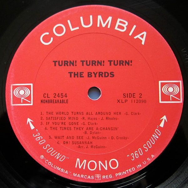 The Byrds : Turn! Turn! Turn! (LP, Album, Mono, San)