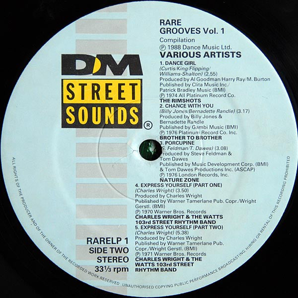 Various : Rare Groove Vol. 1 (LP, Comp)