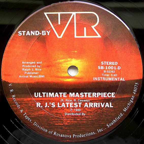 R.J.'s Latest Arrival : Ultimate Masterpiece (12")