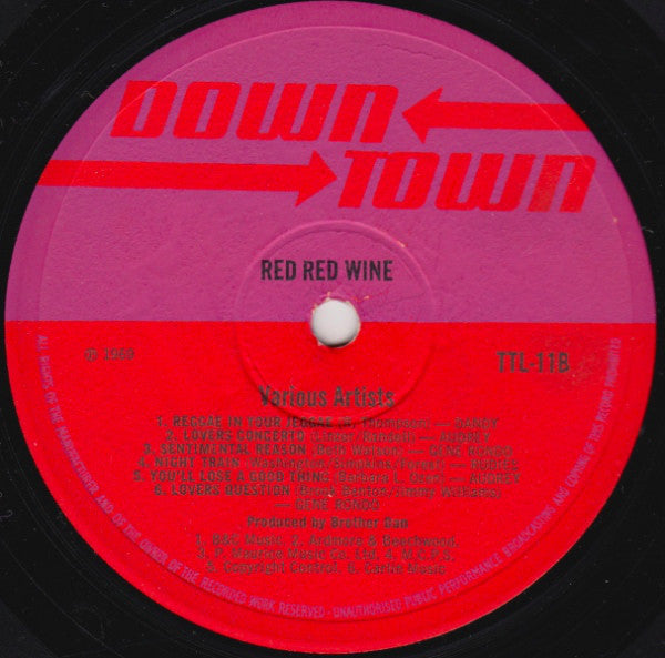 Various : Red Red Wine (LP, Comp, Mono)