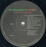 Pet Shop Boys : It's Alright (The Alternatives) (10", Single, Ltd, Lyn)