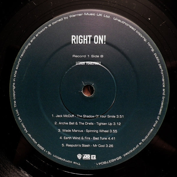 Various : Right On! (2xLP, Comp)