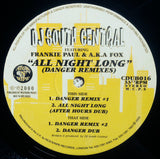 DJ South Central Featuring Frankie Paul & A.K.A Fox : All Night Long (Danger Remixes) (12")