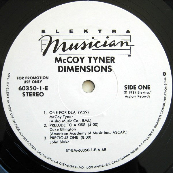 McCoy Tyner : Dimensions (LP, Album, Promo)