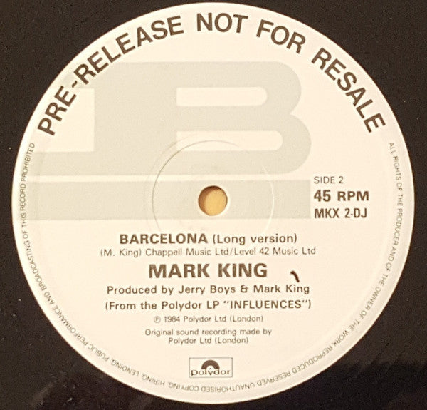 Mark King : Clocks Go Forward (12", Promo)