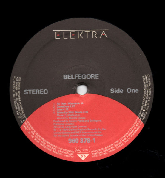 Belfegore : Belfegore (LP, Album, No )