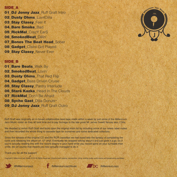 The MJM Artists : Ruff Graft Revisited (LP, Album, Comp, Ltd, Red)