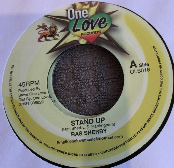 Ras Sherby / Michael Prophet, Junior Cat : Stand Up / Ease Up The Pressure   (7")
