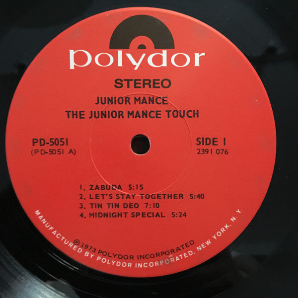 Junior Mance : The Junior Mance Touch (LP, Album)