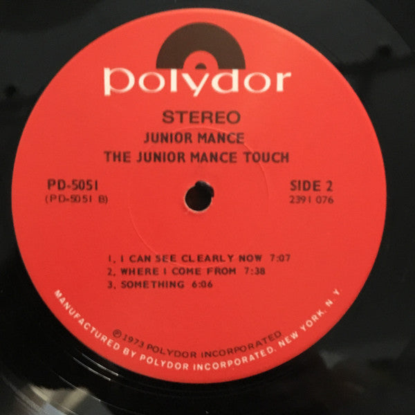 Junior Mance : The Junior Mance Touch (LP, Album)