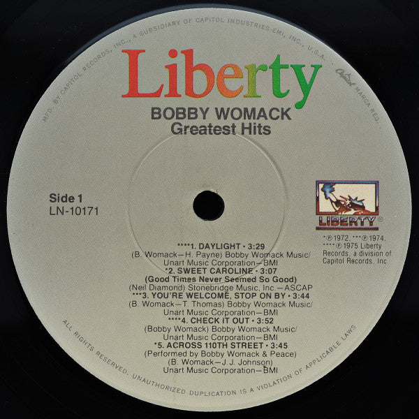 Bobby Womack : Greatest Hits (LP, Comp, Jac)