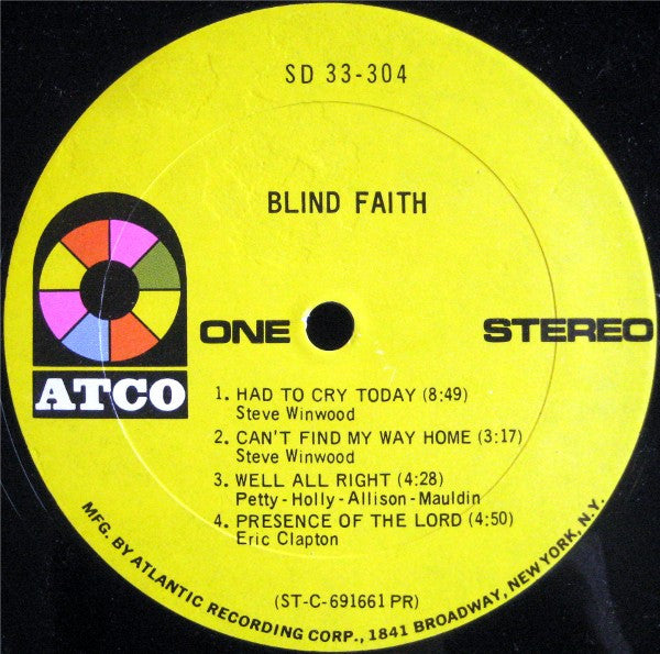 Blind Faith (2) : Blind Faith (LP, Album, PR )