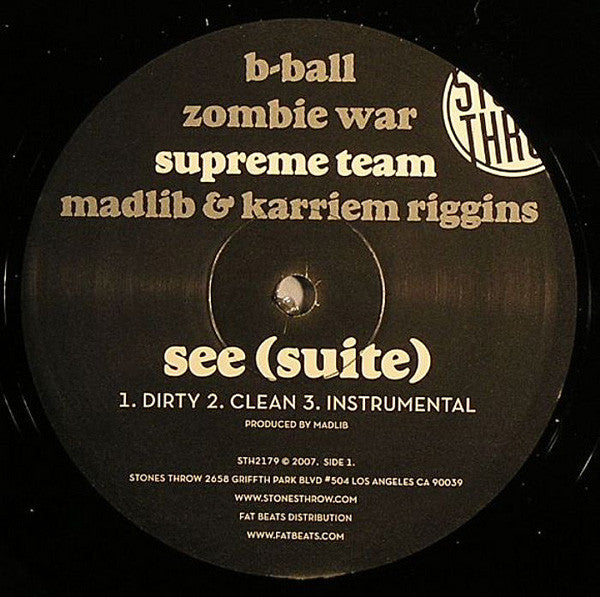 Supreme Team (2) / J Dilla : See (Suite) / Mash's Revenge (12")