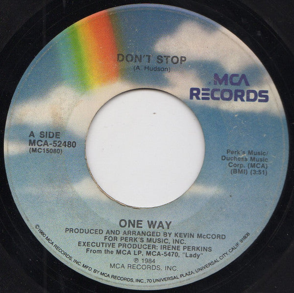 One Way : Don't Stop (7", Single)