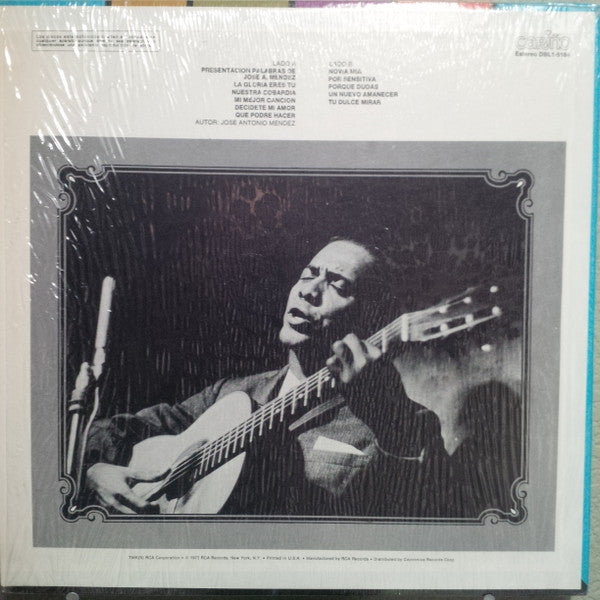 José Antonio Méndez : El Mensajero Del Amor… (LP, Album)