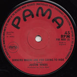 Justin Hinds : Sinners Where Are You Going To Hide / If It's Love You Need (7", Red)