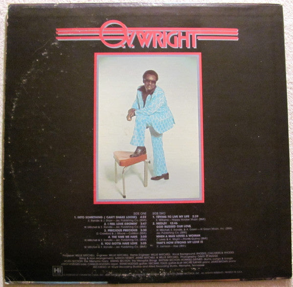 O.V. Wright : Into Something (Can't Shake Loose) (LP, Album)