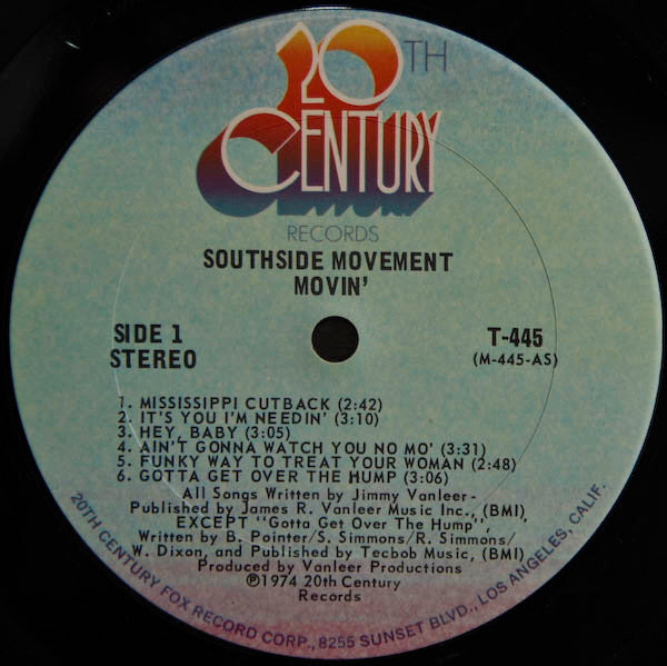 Southside Movement : Movin' (LP, Album)
