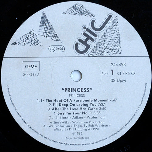 Princess : Princess (LP, Album)